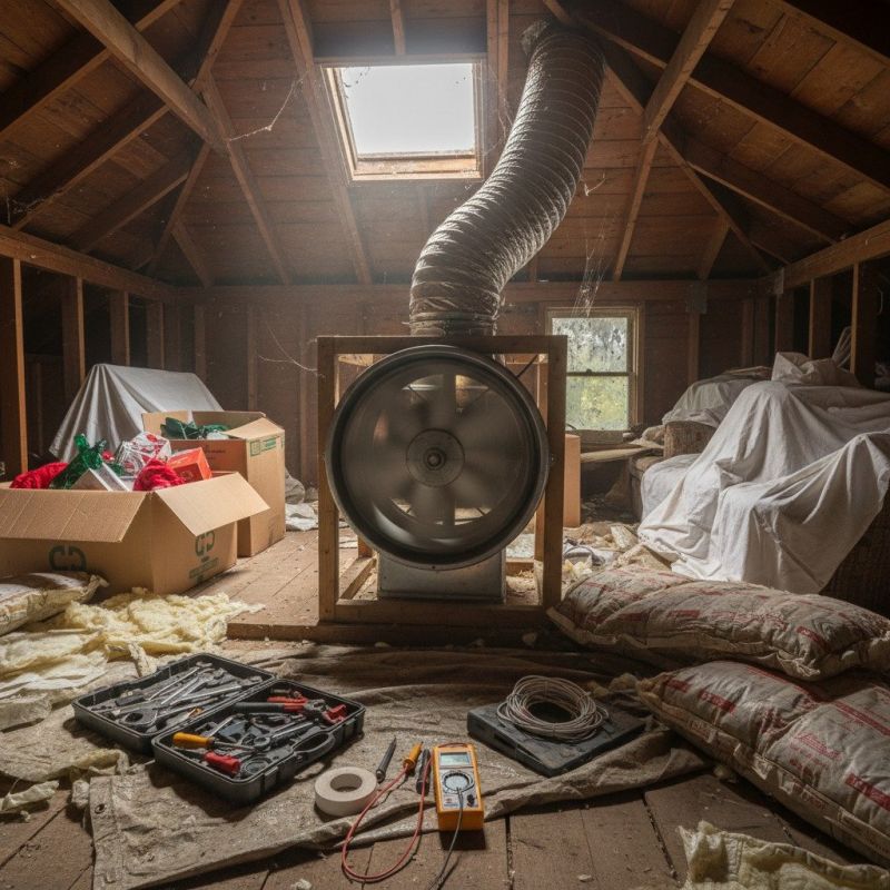Local Attic Fan Installation pros at work